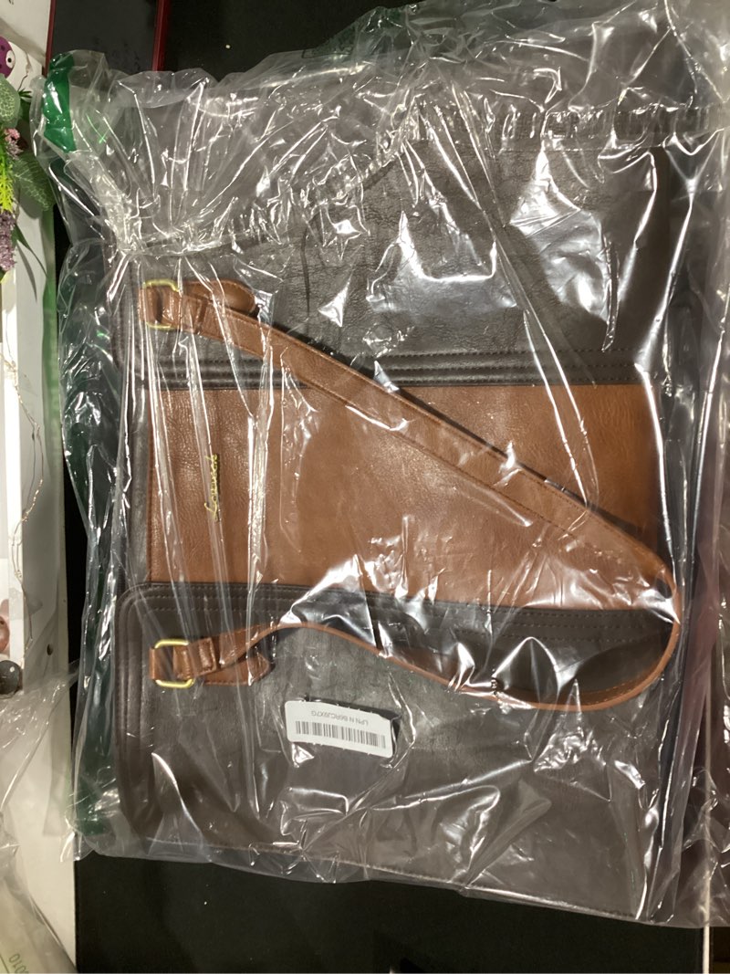Condition photo showing Good Condition for lovevook laptop bag for women - waterproof work bag for women & vintage laptop tote purse with wristlet 17.3 inch red brown/coffee