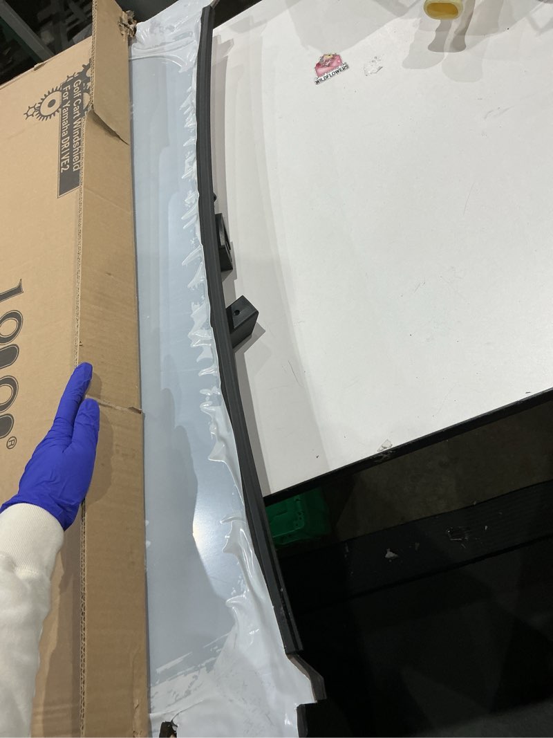 Condition photo showing Good Condition for 10l0l golf cart windshield for yamaha drive 2 2017-up, clear/tinted folding windshield with all heavy duty clips, pc material, anti-uv & impact resistant - easy install (fits gas/electric models)