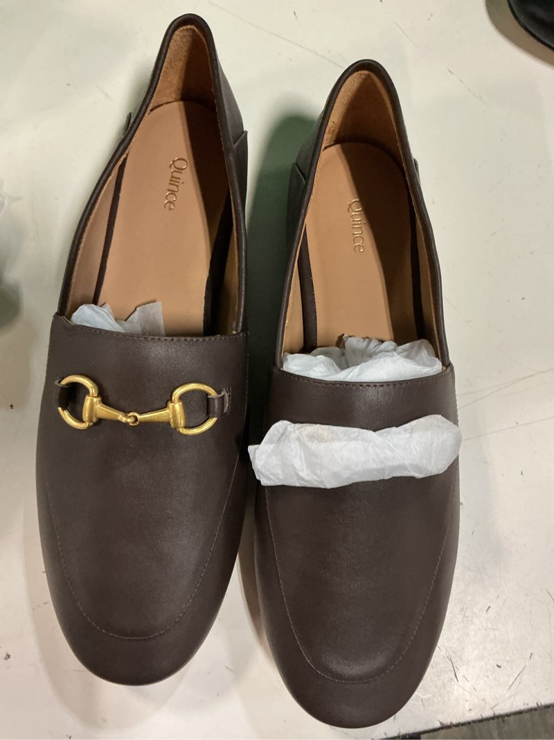 Condition photo showing Good Condition for italian leather horsebit loafer size 10