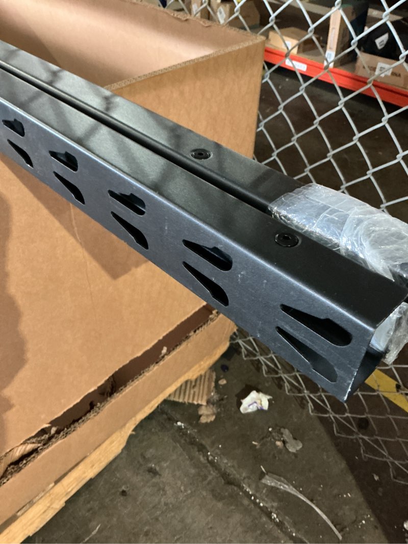 Condition photo showing As Is for kobalt 75.6-in w x 3.54-in d heavy duty kobalt black rack beam