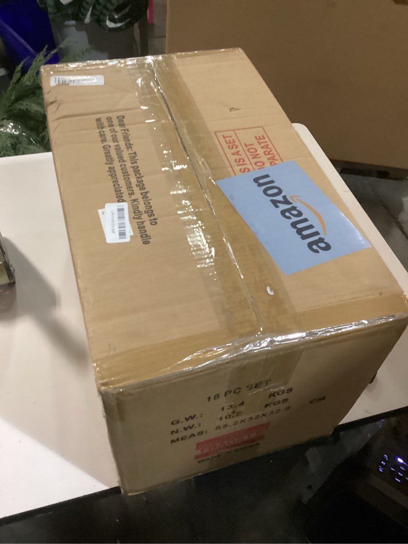 Condition photo showing Good Condition for AmorArc Ceramic Dinnerware Sets,Handmade Reactive Glaze Stoneware Plates and Bowls Sets,Highly Scratch Resistant | Dishwasher & Microwave Safe Dishes Set,Service for 6 (18pc) Cappuccino Service for 6