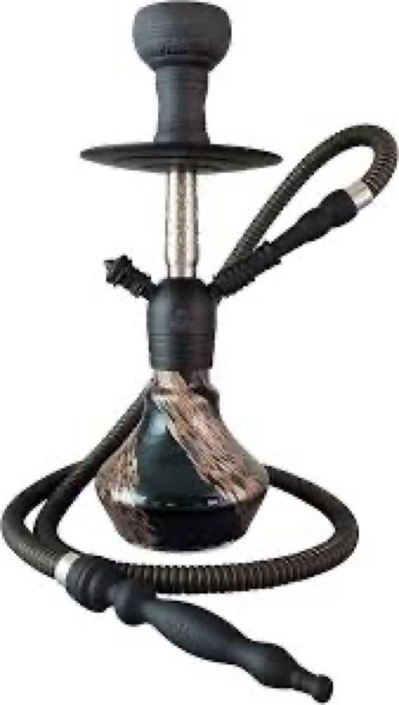 16" Pharaohs Genie Hookah Set (Black Sand)