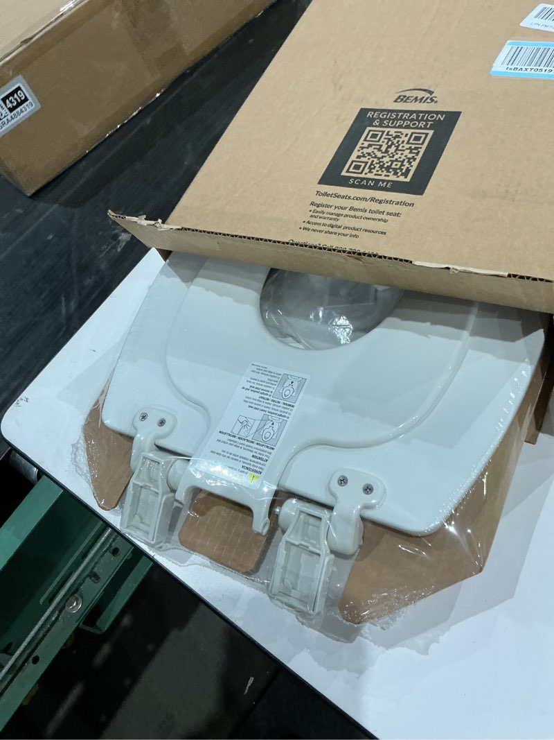 Condition photo showing New/Like New for mayfair nextstep2 toilet seat with toddler potty training seat built-in, slow close, easy clean, magnetic removable kids seat, made in usa, elongated, white