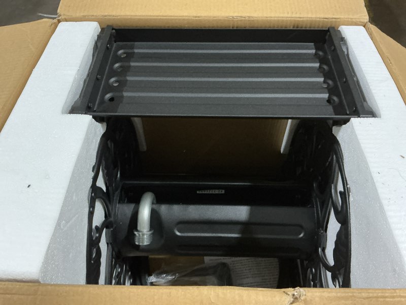 Condition photo showing Good Condition for possibly missing hardware style selections aluminum 125-ft wall-mount hose reel only
