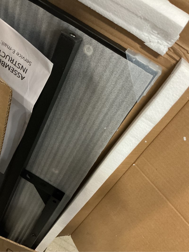 Condition photo showing Good Condition for Grandder 40 inch Computer Desk, Small Home Office Desk Study Writing Kid Table, Simple PC Gaming Desk, Adjustable Feet, Black 40 Inch Black