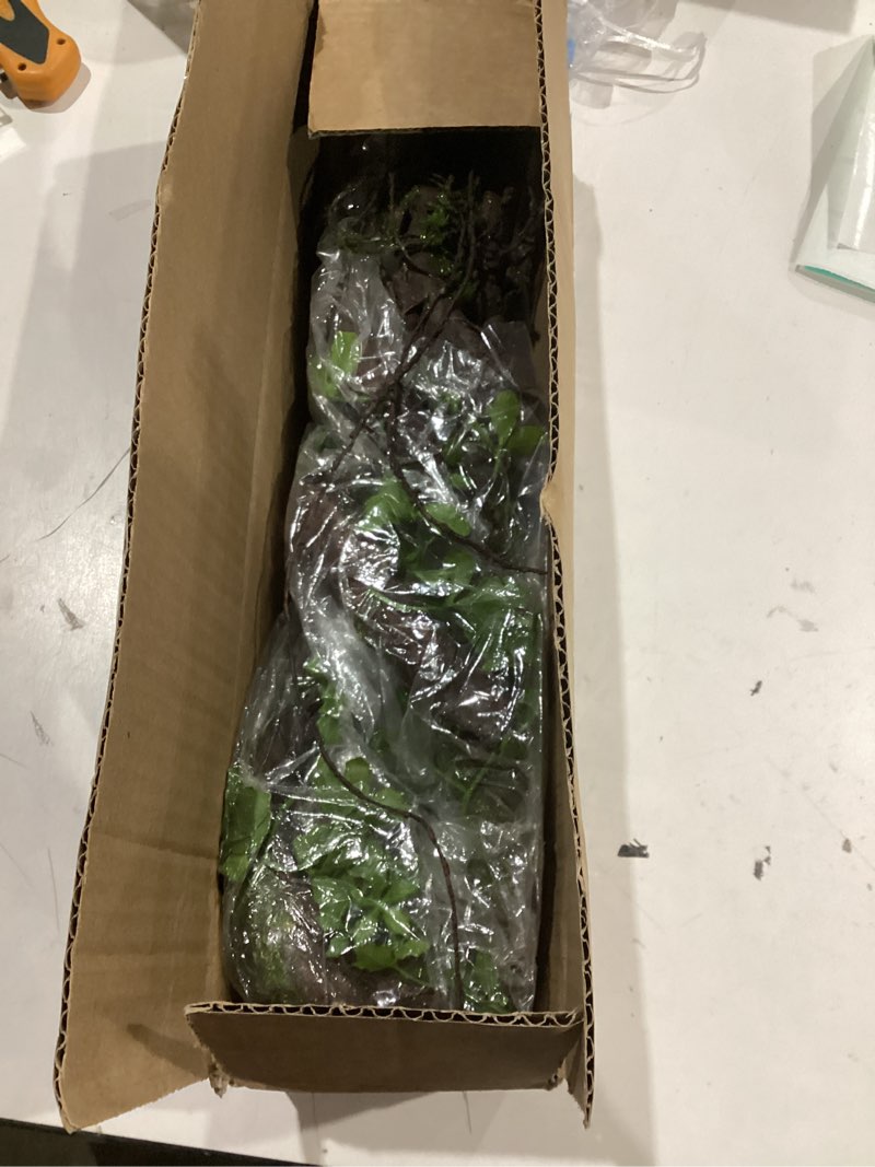 Condition photo showing Good Condition for 1pcs 78.9inch large bendable artificial tree branches moss sturdy hanging plants leaves grape vines thick tree trunk twigs greenery stems cherry blossom garland for halloween outdoor forest decor