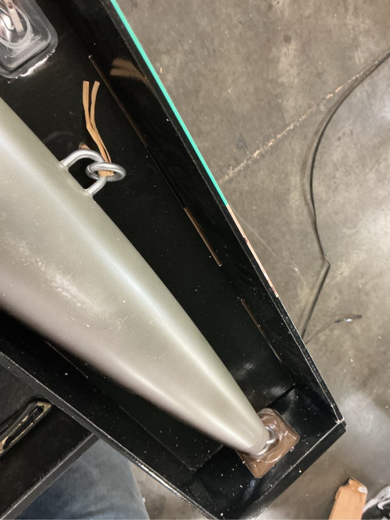 Condition photo showing As Is for rapala giant lure- silver black incomplete