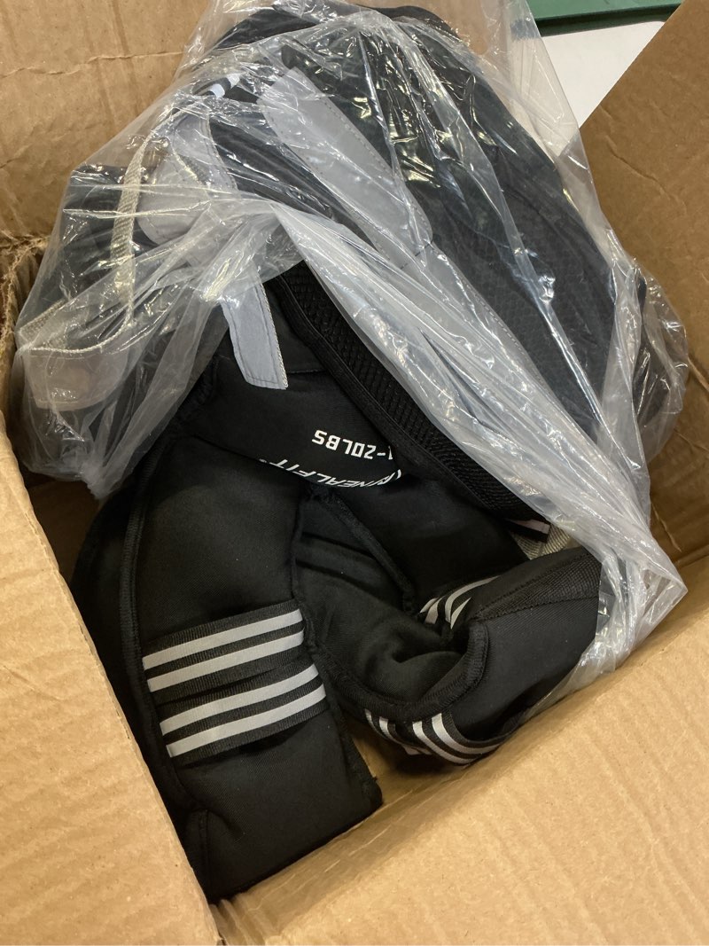 Condition photo showing New/Like New for Weighted Vest for Women and Men, 5-10lb/11-20lb/18-30lb Adjustable Weighted Vest with Reflective Strip, Body Weight Vest for Walking, Running, Fitness, Strength Training Black 11-20 lbs