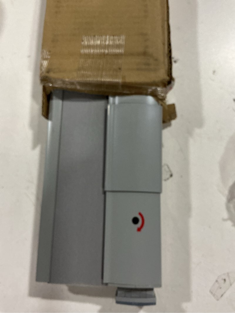 Condition photo showing As Is for No Drill Cellular Shades for Indoor Windows, Thermal Insulating & Noise Reducing Honeycomb Blinds, Cordless Free Stop Blinds Light Filtering, Grey,35 1/2" W x 64" H 35 1/2"W x 64"H Grey(light Filtering)