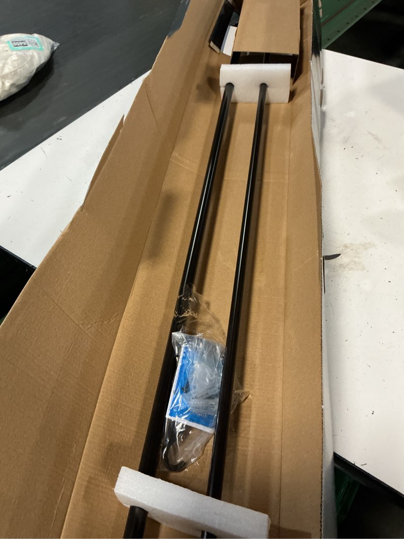 Condition photo showing New/Like New for 48"-88" loft by umbra dusk double curtain rod bronze: adjustable steel rods, 6-piece set, 5-year warranty