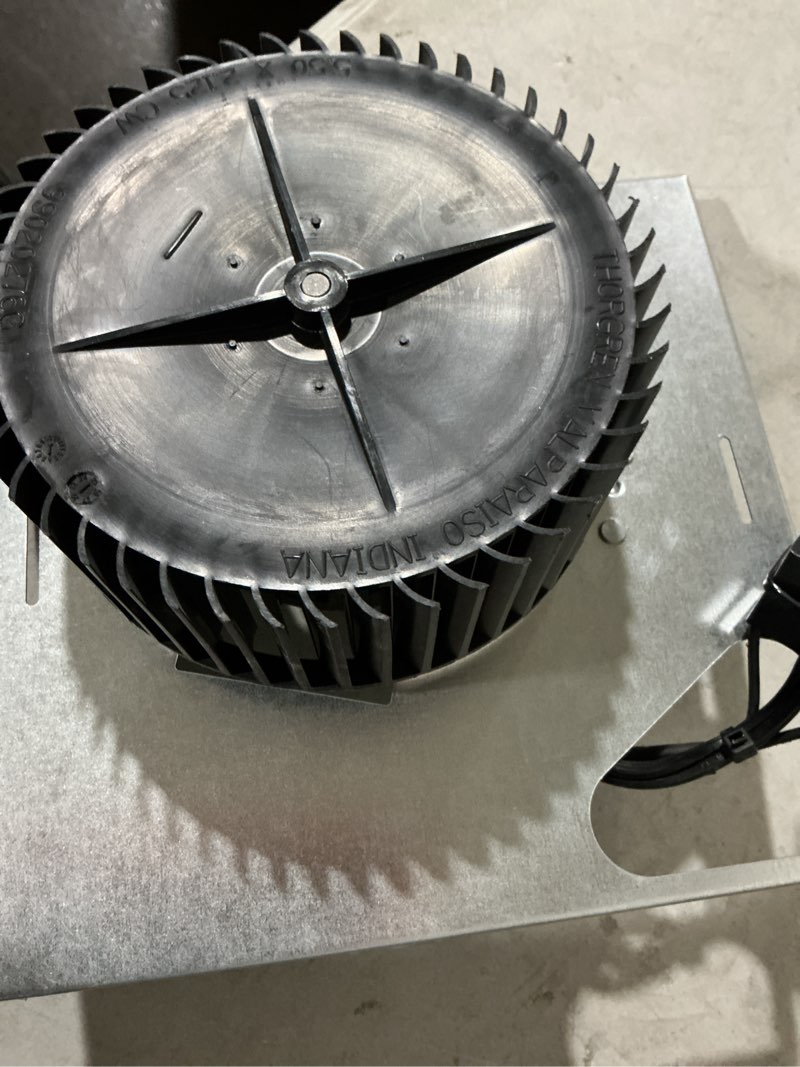 Condition photo showing As Is for bathroom fan assembly replacement 