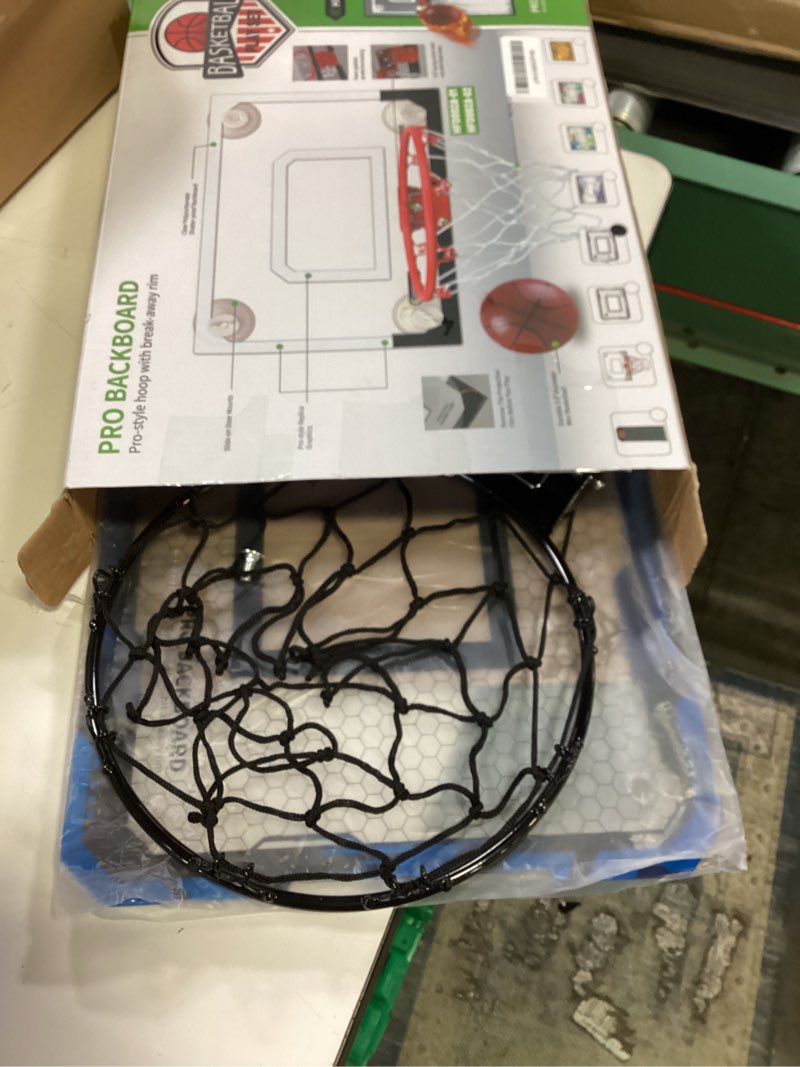 Condition photo showing As Is for BOHEN Indoor Mini Basketball Hoops with Powerful Suction Cup, Stick to Windows, Wooden Doors, Smooth