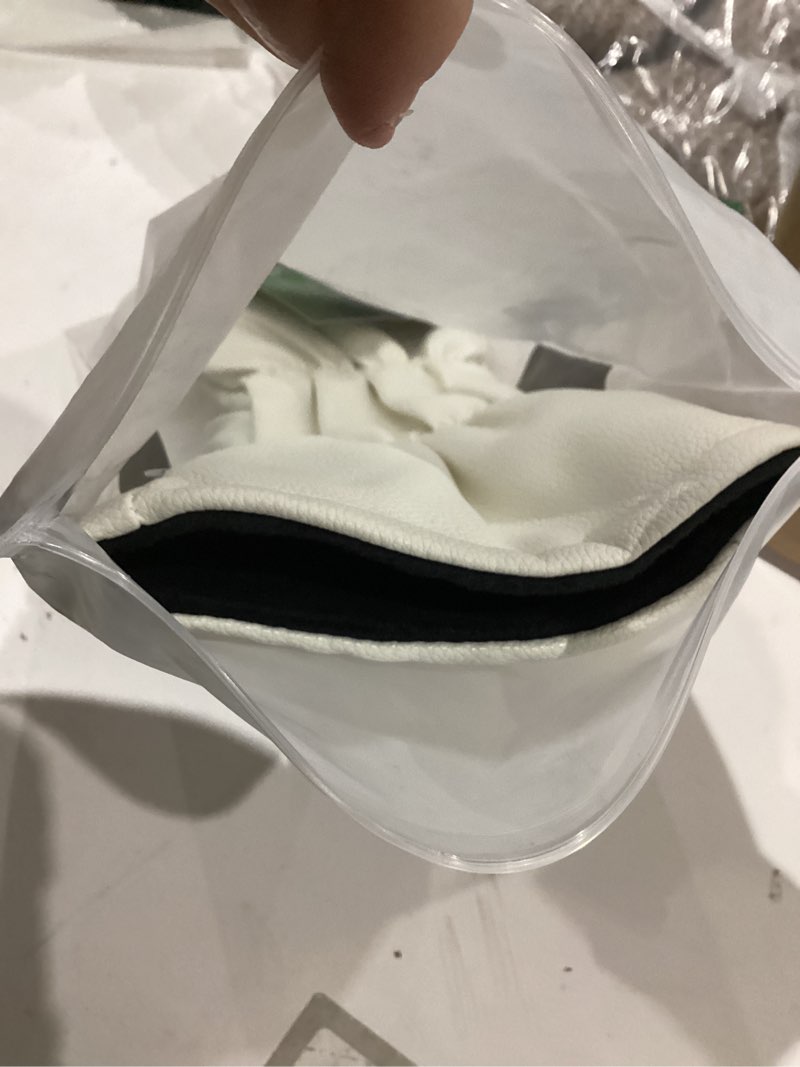 Condition photo showing As Is for stripebird magnetic golf driver head cover - ultra-strength neodymium, magnetically attached - durable golf club headcover - lightweight modern design - versatile fit for all major brands white