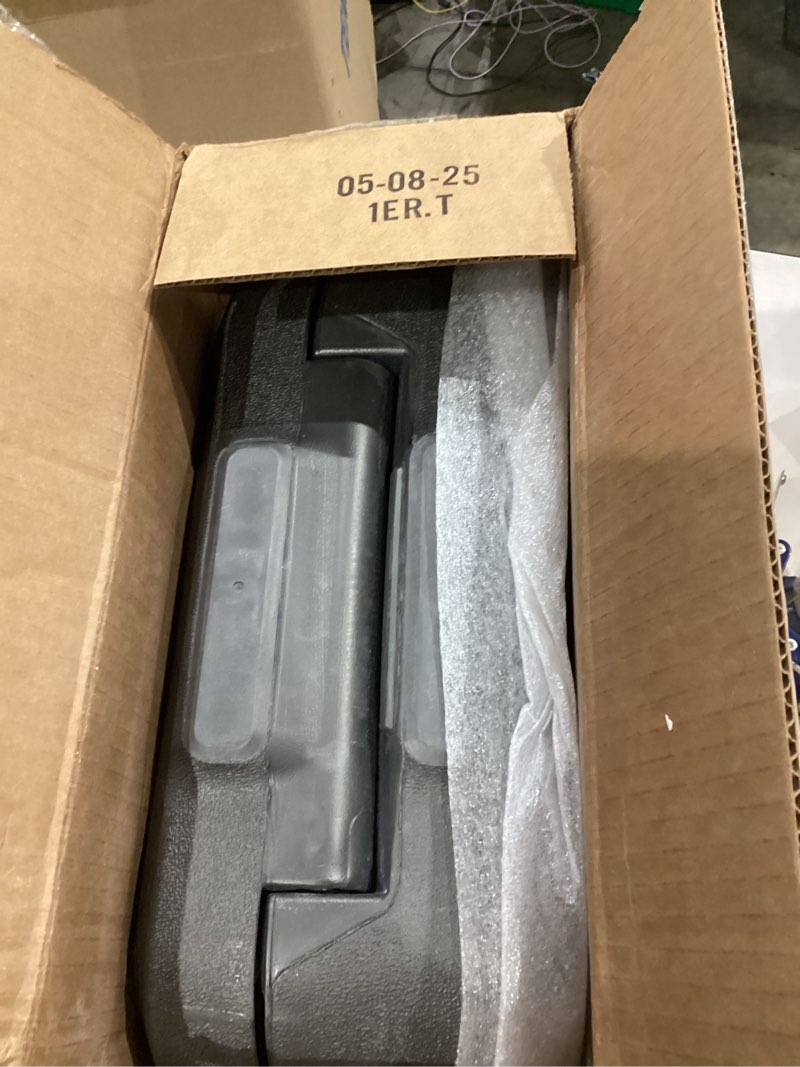 Condition photo showing Good Condition for SentrySafe Charcoal Gray Fireproof and Waterproof Safe Box with Key Lock, Portable Chest for Money, Passport, 0.28 Cubic Feet, 6.6 x 15.4 x 14.3 Inches, CHW20221 1/2 Hr. Fireproff, Lid Straps
