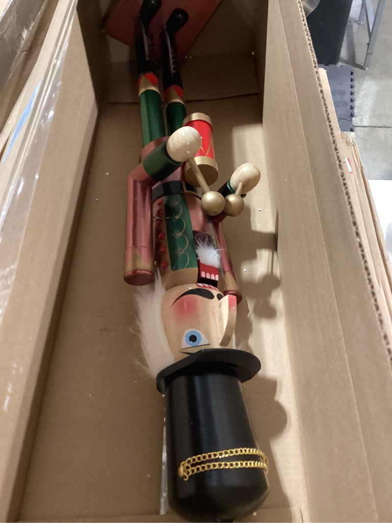 AMOR PRESENT Wooden Nutcracker, 36" 2.9Ft Wooden Nutcracker Soldier Figure for Christmas Holiday Dec