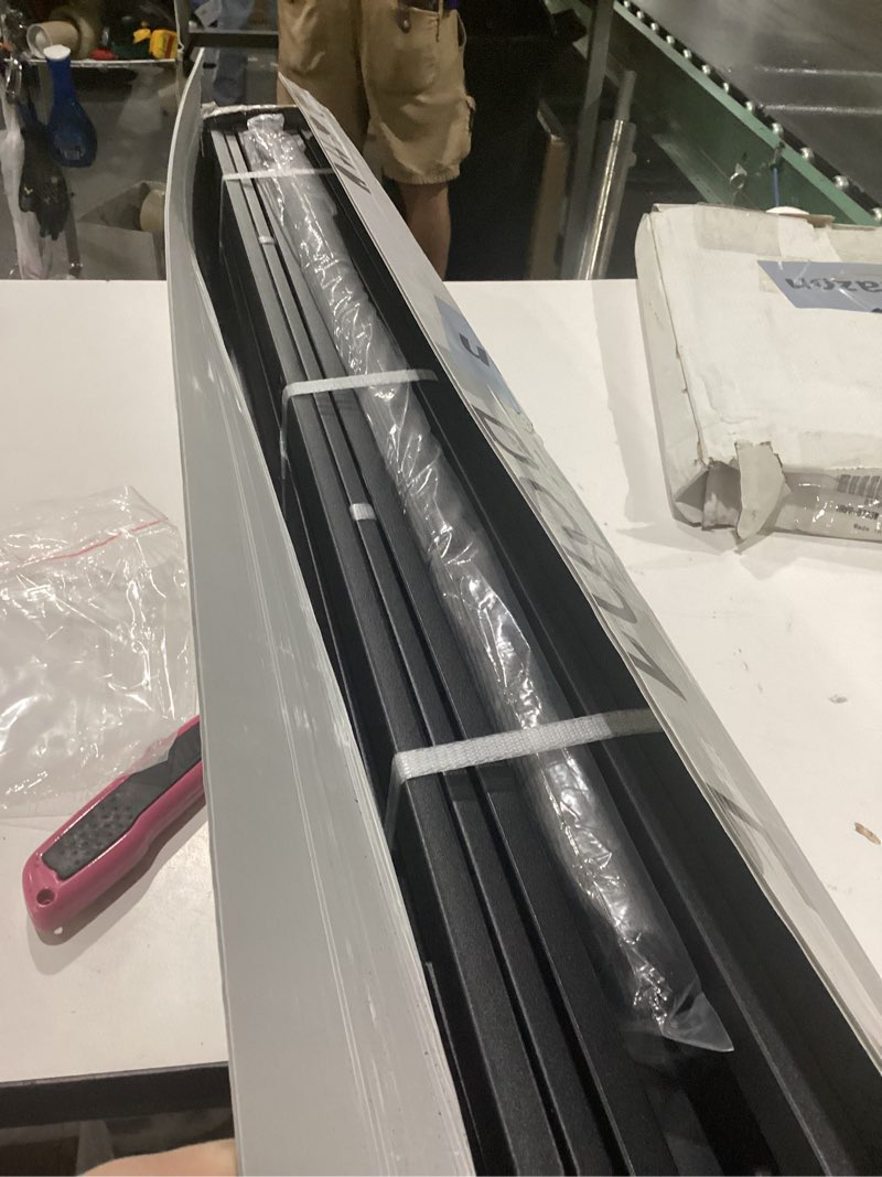 Condition photo showing New/Like New for amazon basics metal bed frame, 9-leg support base for box spring and mattress, tool-free easy assembly, no tools required, black bla twin/twinxl