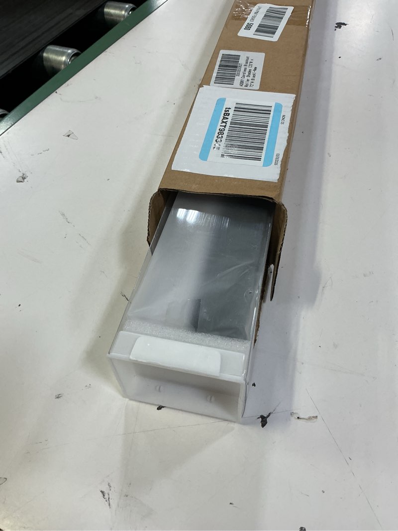 Condition photo showing New/Like New for aosky cordless roller shades blackout blinds for windows room darkening rolled up shades with spring system, uv protection window shades door blinds for home and office (23" w x 72" h, black) 23"w x 72"h black