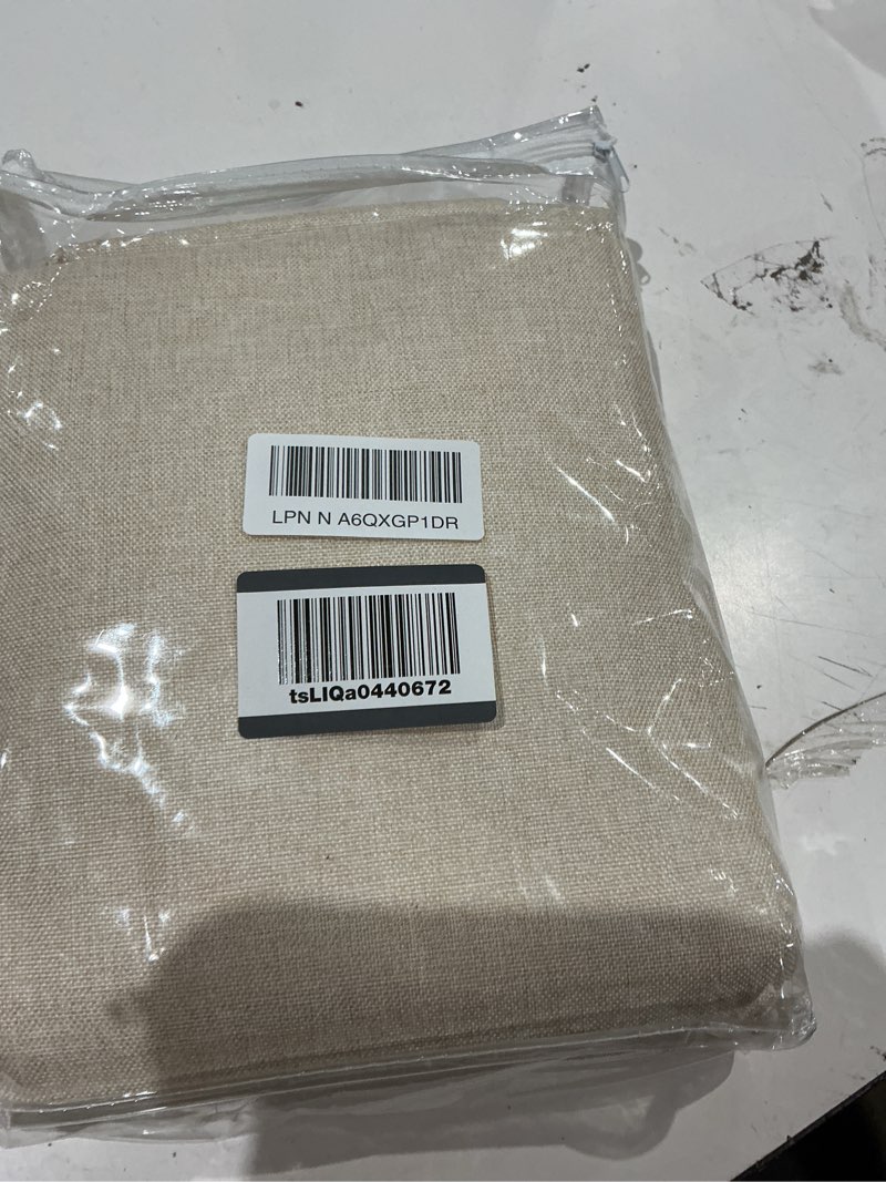Condition photo showing Good Condition for miulee 100% blackout curtains linen curtains & drapes 90 inch cream beige | 2 panels, full black out, thermal insulated, room darkening window curtains for bedroom living room , back tab & rod pocket natural beige 52"w x 90"l (pack of 2)