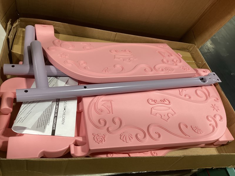 Condition photo showing Good Condition for delta children disney princess 3d toddler bed, pink bed disney princess