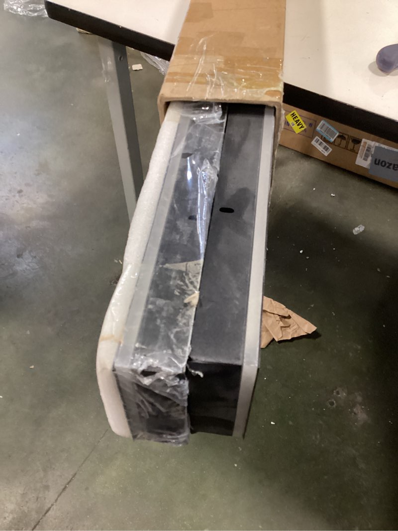 Condition photo showing As Is for 2pcs 59in Exterior Wall Lights,4.33in Wide Dimmable Modern Outdoor Wall Lights for Garage and Front Door,Linear Outdoor Wall Sconce IP65 Waterproof,Black LED Outdoor Long Light Fixture 2pcs-59*4.33in-Dimmable