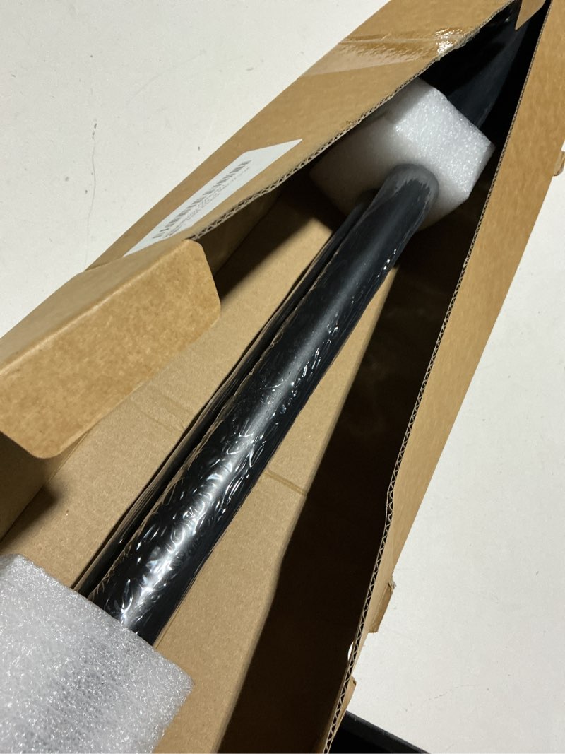 Condition photo showing Good Condition for 1 inch blackout curtain rods for windows patio, adjustable room divider curtain rod wall mount & ceiling mount for indoor & outdoor, black, 72" to 144"