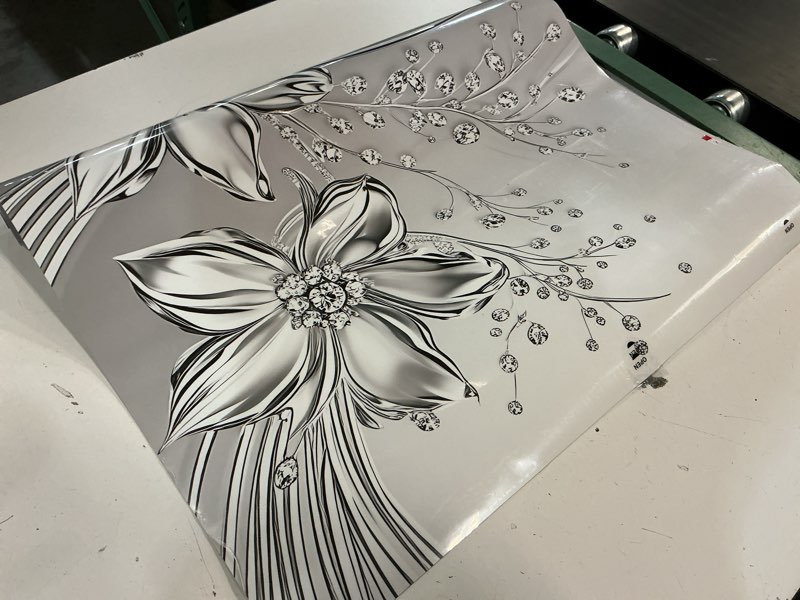 Condition photo showing As Is for silver floral dishwasher magnet cover for washers fridge cover panel decal home kitchen decor,washing machine cabinet reusable dishwasher covers,26 x 23 inch
