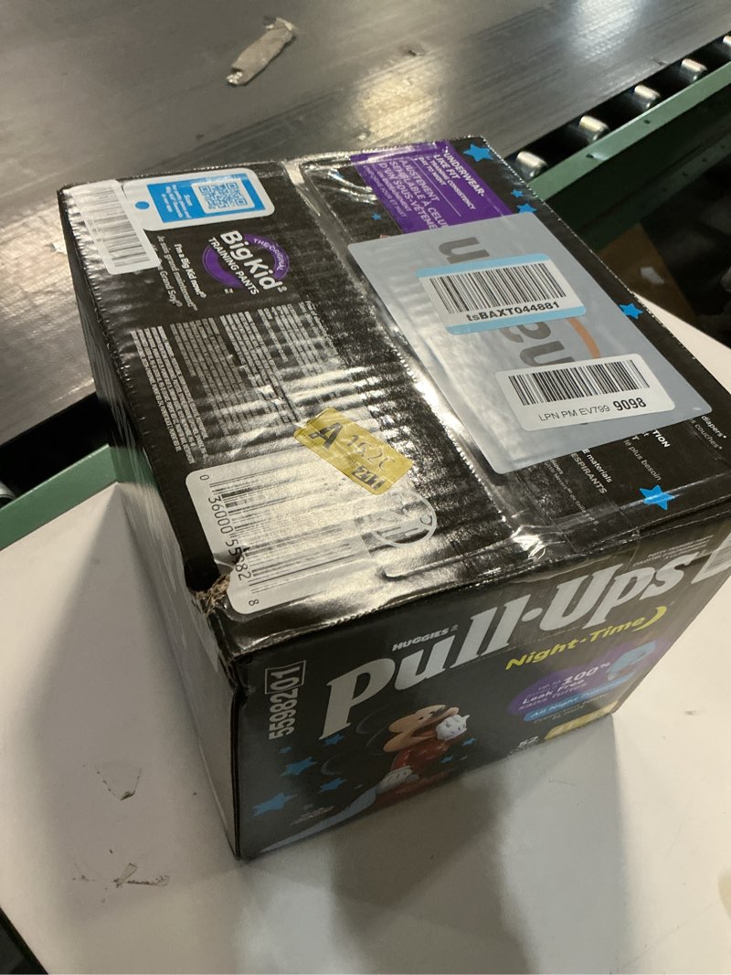 Condition photo showing New/Like New for pull-ups boys' night-time potty training pants, size 4t-5t overnight training underwear (38-50 lbs), 52 ct 4t-5t 52