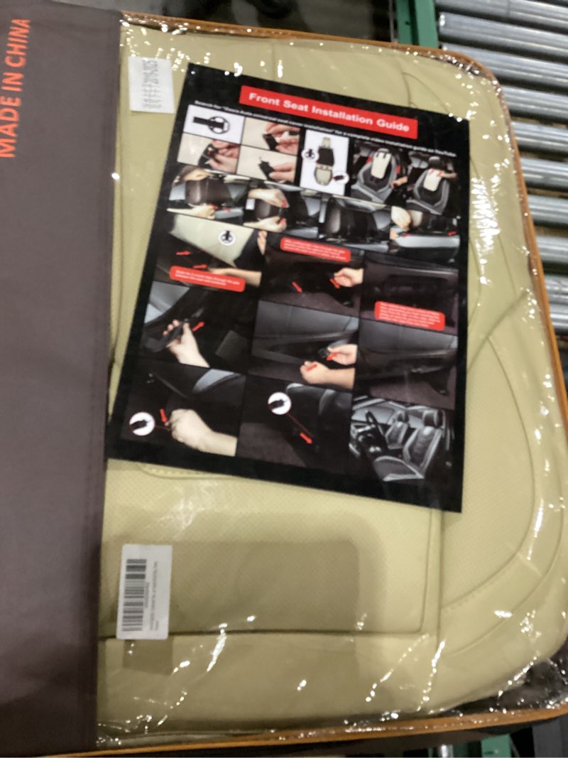 Condition photo showing New/Like New for OASIS AUTO Ram Seat Covers Full Set, Waterproof Ram 1500 Seat Covers Compatible with 2019-2025 Dodge Ram 1500 2500 3500 Crew Quad Cab with Flat Rear Seat (Black) 19-25(FlatRear) Black