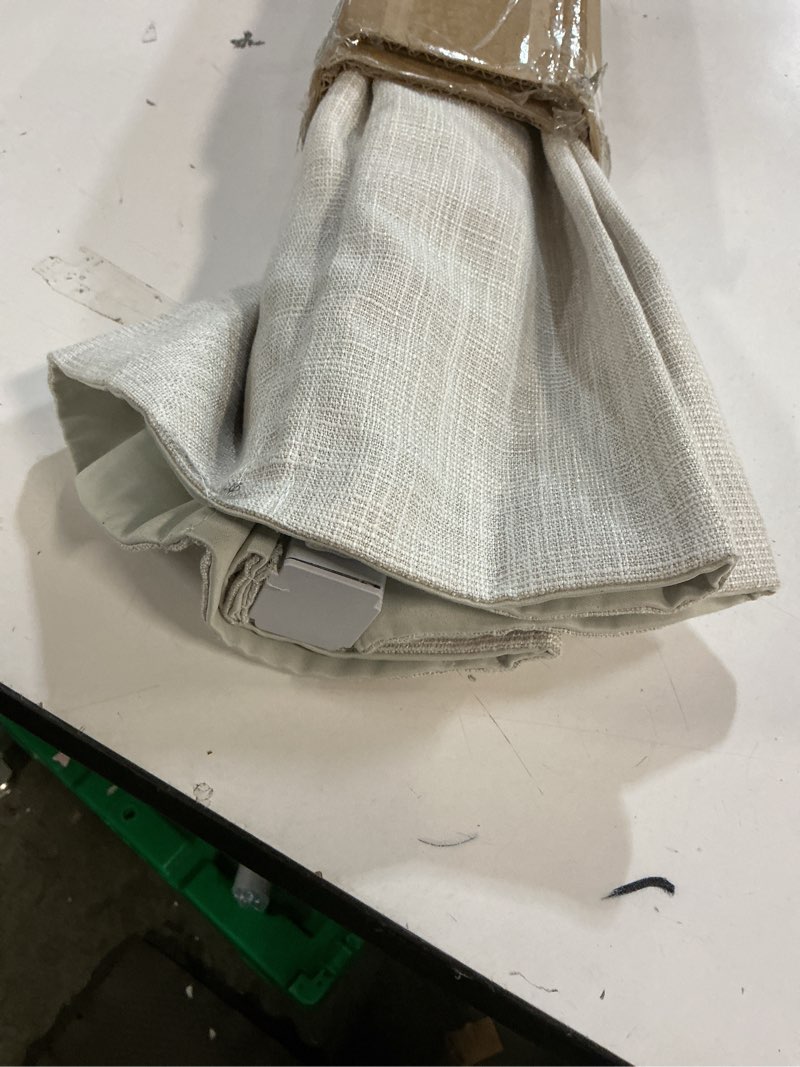 Condition photo showing Good Condition for cordless blackout roman shades, fabric shades for windows, washable roman blinds for indoor windows, french doors, bedroom, 22w x 60h inches beige white-beige liner 22"w x 60"h