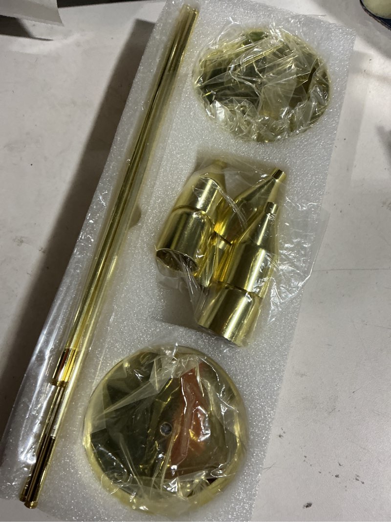 Condition photo showing Good Condition for oatnauxil metal gold taper candle holder for wedding, dinning, party, fits 3/4 inch thick candle&led candles (set of 6 pcs) gold set of 6