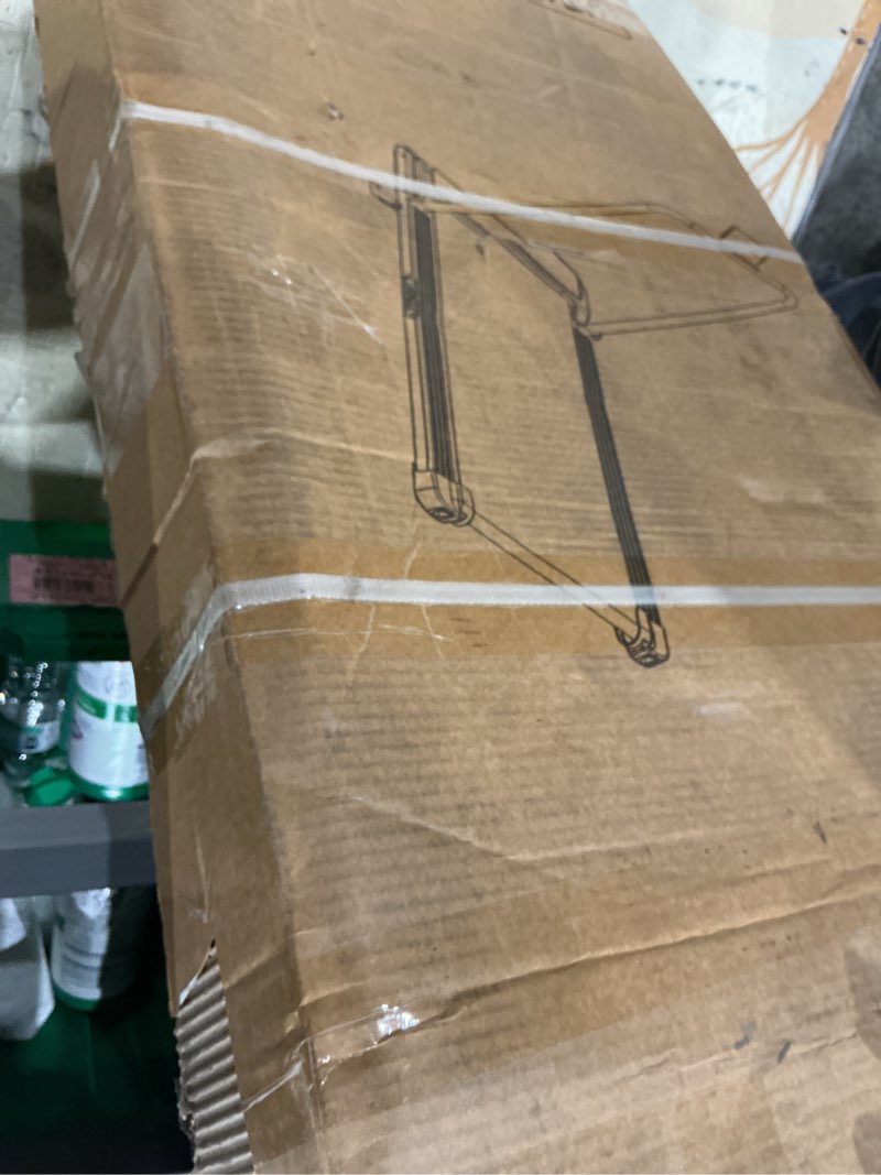 Condition photo showing As Is for electric manual walking treadmill foldable