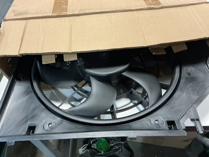 Condition photo showing As Is for autokay ac condenser cooling fan assembly for 2018-2022 honda accord passenger single fan radiator cooling fan