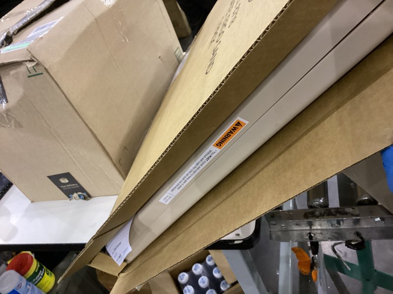 Condition photo showing As Is for Toddleroo by North States 42” Wide Supergate Ergo Baby Gate, Made in USA: For Doorways or stairways. Includes Wall Cups. Pressure or Hardware Mount. 26” - 42” Wide (26" Tall, Sand) (B01HG7E5R8)