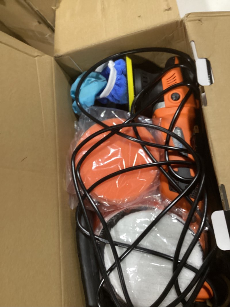 Condition photo showing Good Condition for Protmex 1200W Car Buffer Polisher - 6 Inch Dual Action Polisher w/Constant Power - 6 Variable Speed 2500-6000RPM Orbital Polisher -Comfortable Grip Car Wax Buffer Polisher for Car Detailing Polishing Orange