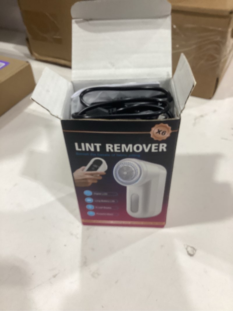 Condition photo showing New/Like New for Fabric Shaver, Ziitty Lint Remover for Clothes, Type-C Rechargeable Lint Shaver with LCD Display & 6-Blade, Sweater Shavers to Remove Pilling?Fuzz Remover Fabric Shaver for Clothing and Furniture Standard Light Black
