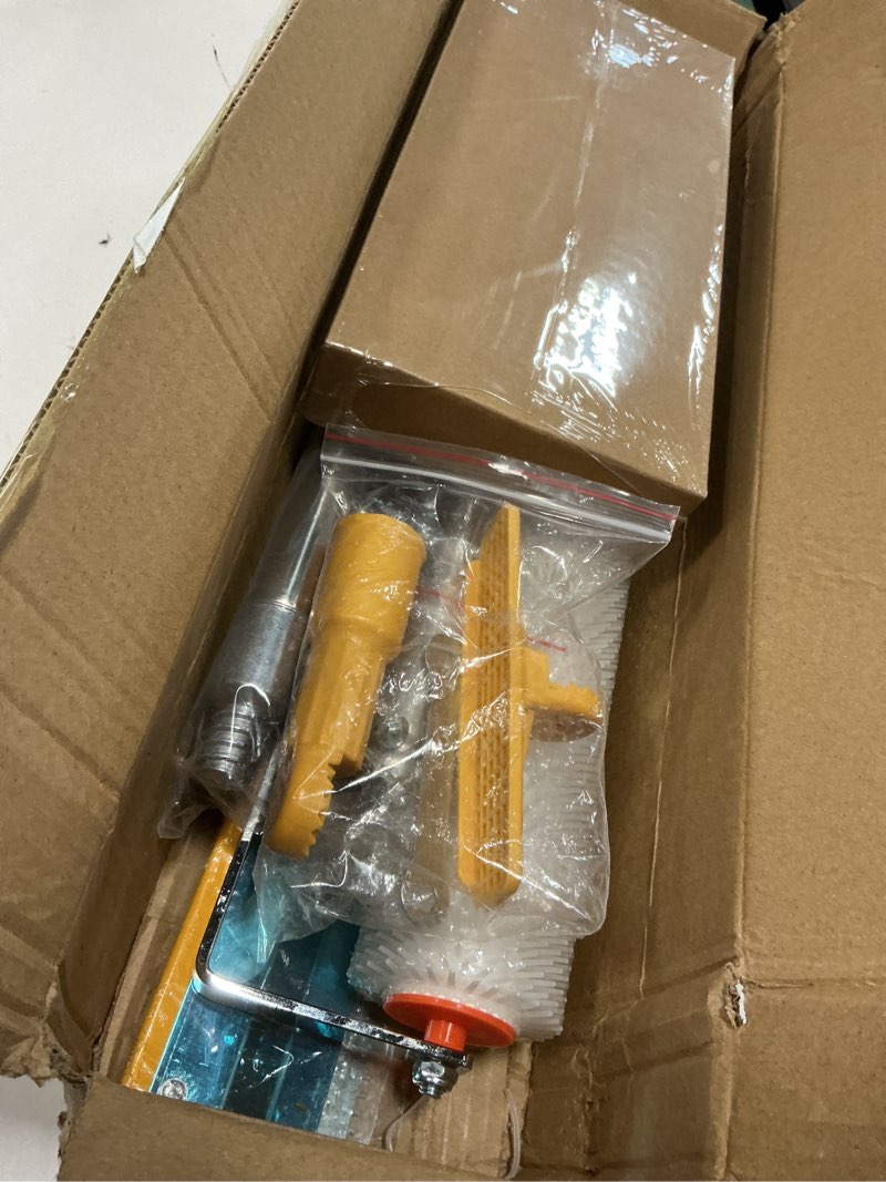 Condition photo showing Good Condition for Self Leveling Concrete Tool Kit, Professional Epoxy Flooring Tools with 20" Spiked Roller, Spike Shoes, Stainless Steel Scraper, Adjustable Extension Pole & Gloves