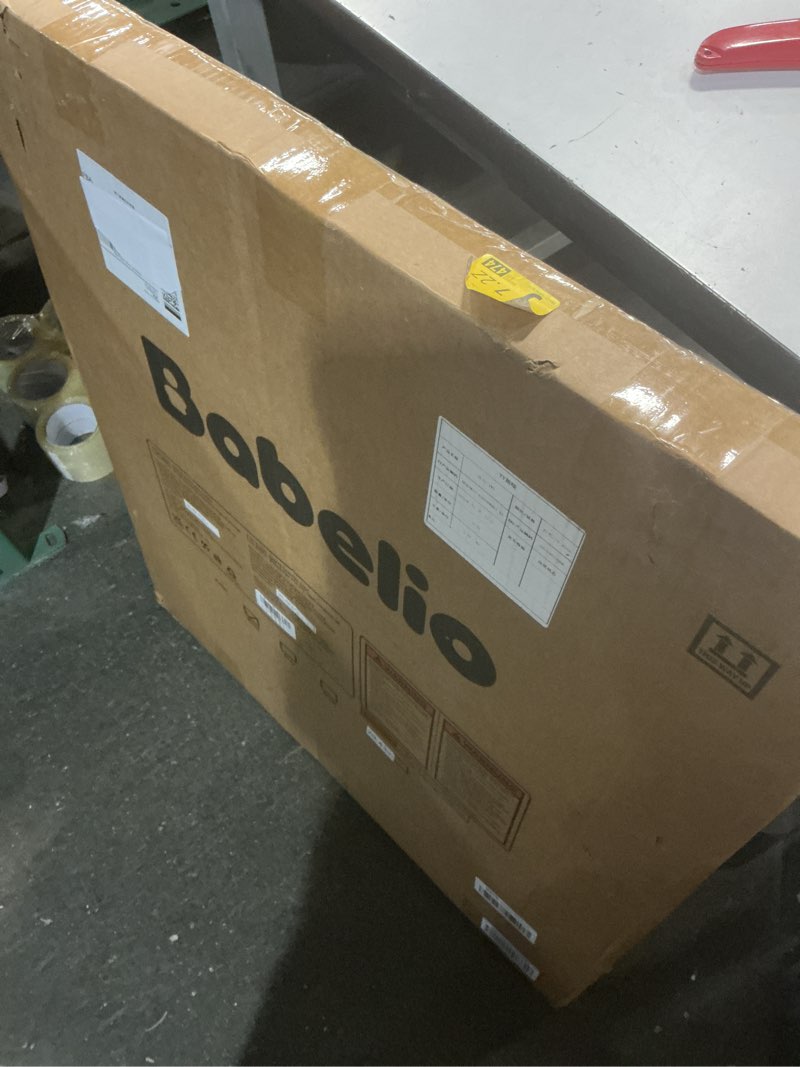 Condition photo showing New/Like New for Babelio Baby Gate with Adjustable Cat Door,29-43" Auto Close Durable Pet door for Stairs,Doorways and House,Pressure Mounted,Easy Install,Effortless Walk Thru,White White 29-43" Wide, 30" Tall