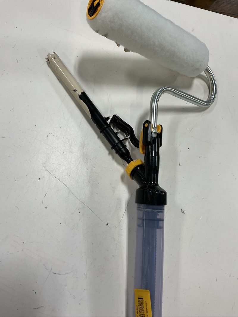 Condition photo showing As Is for 9 in. paintstick ez roller with manual ratchet trigger