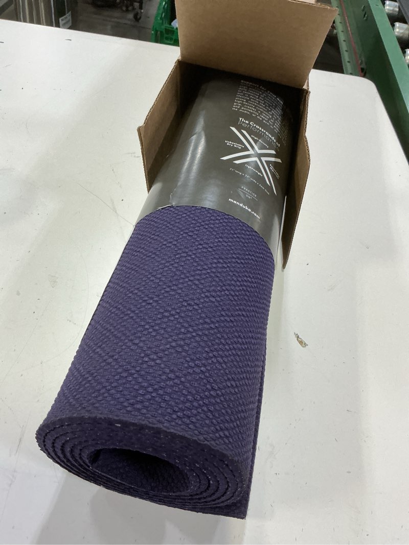 Condition photo showing As Is for manduka x yoga mat 71" - 5mm | high performance fitness mat | durable design | yoga, outdoors, stretching | 71 x 24 inches magic