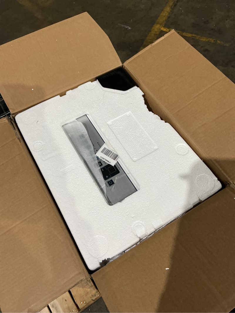 Condition photo showing Good Condition for midea 4,500 sq. ft. dehumidifier with pump included, 50 pint - ideal for basements, large & medium sized rooms, and bathrooms (white) 4,500 sq. ft. with pump - wifi