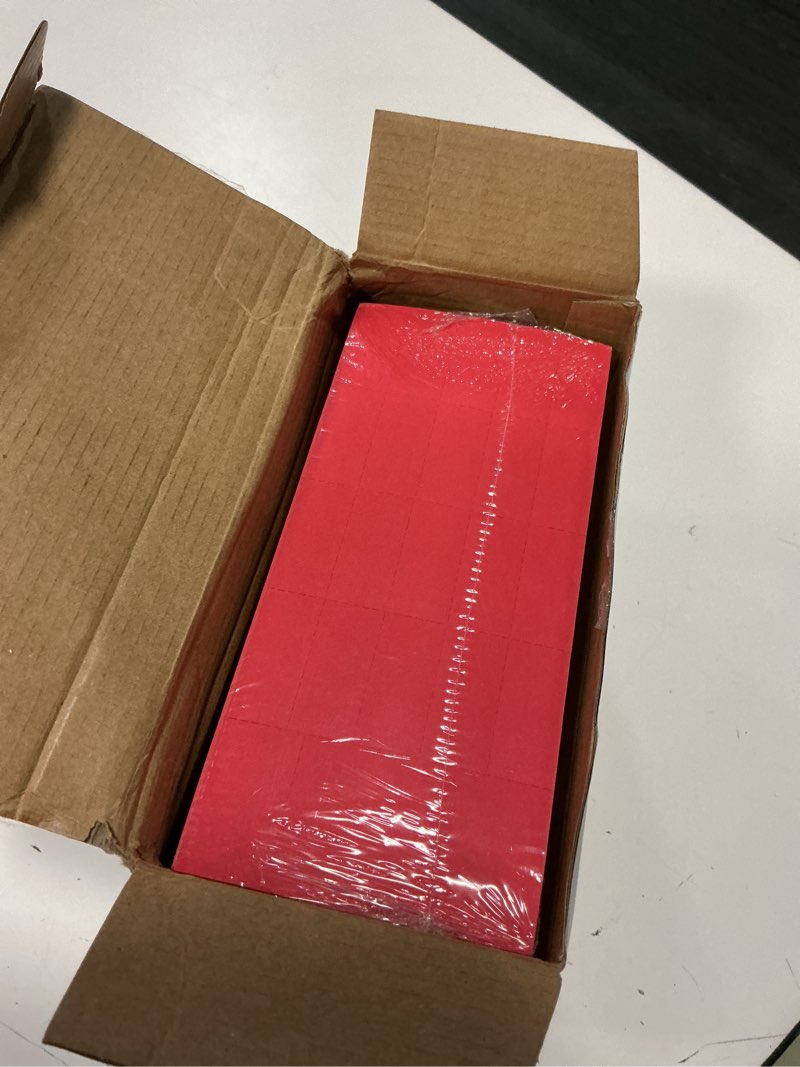 Condition photo showing New/Like New for kosiz 504 sheets 20 bid raffle ticket with different numbers per sheet chinese auction tickets for events church basket auction silent (red) red 20 bid