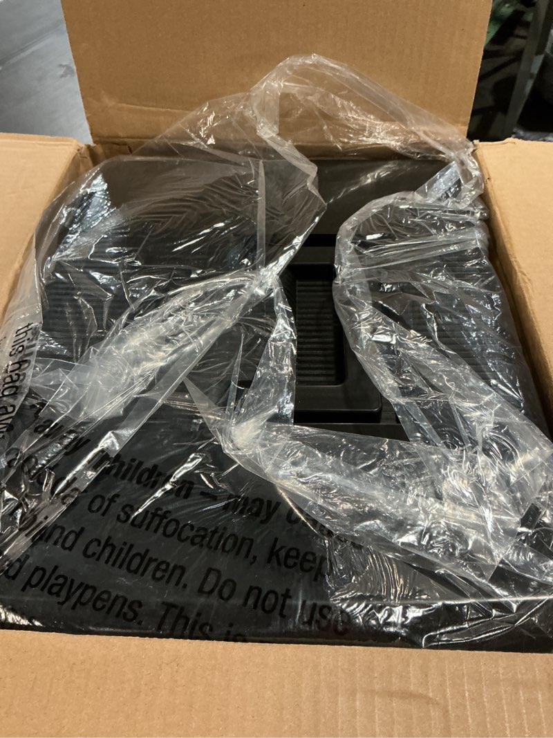 Condition photo showing Good Condition for pendaflex portable file box with file rails  hinged lid with double latch closure  black  3 black letter size hanging folders included (41742amz)