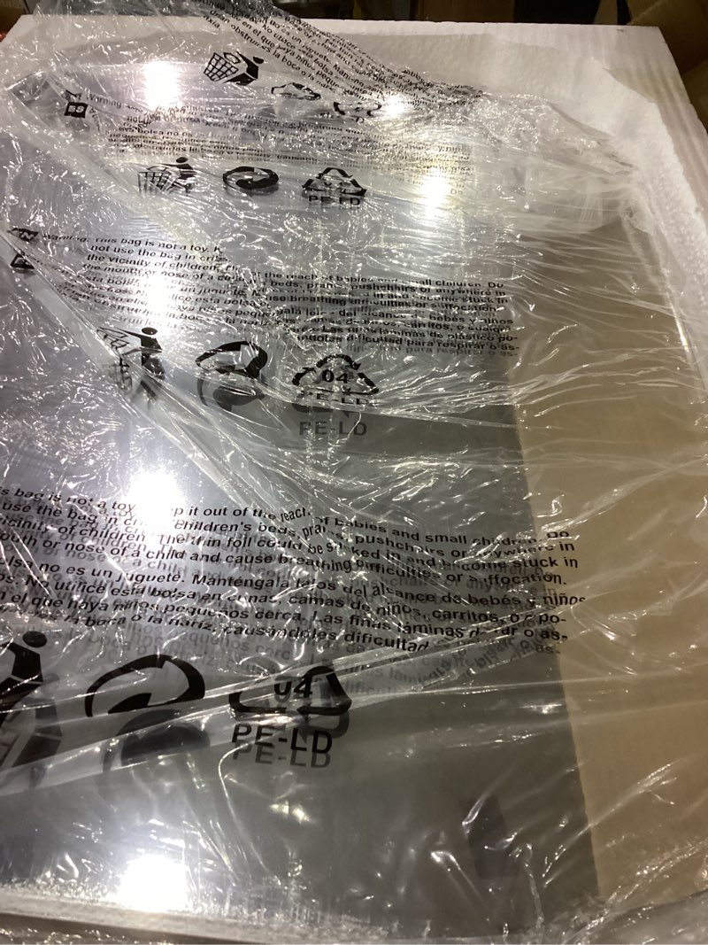 Condition photo showing Good Condition for KOHROS Silver Bathroom Mirror 18" x 24" Frameless Rectangle Beveled Edge Bathroom Vanity Mirror for Over Sink, Wall Mirror for Small Bathroom Vanity Bedroom Hanging Horizontally or Vertically Silver 18"L x 24"W