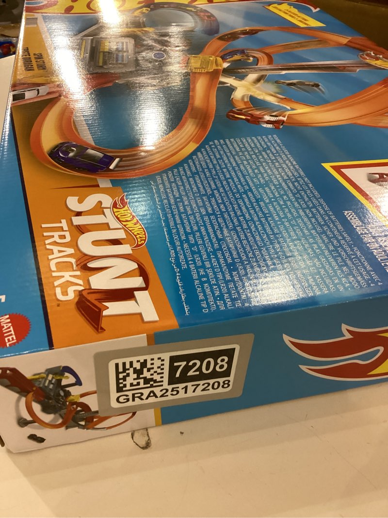 Condition photo showing New/Like New for Hot Wheels Track Set Spin Storm, 3 Intersections for Crashing & Motorized Booster, 1:64 Scale Toy Car (Amazon Exclusive)