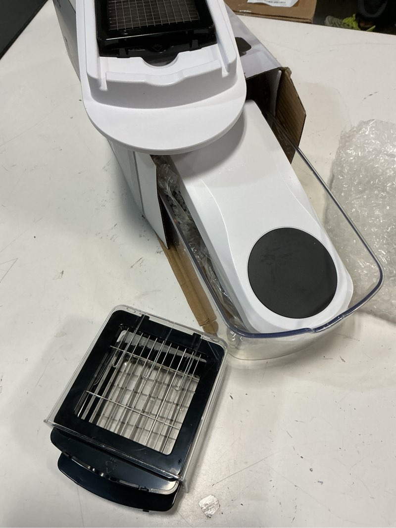 Condition photo showing Good Condition for 12 blade all-in-1 vegetable chopper mandoline slicer with container, spiralizer with containers, food chopper, onion chopper, veggie cutter for salad, kitchen gadgets accessories essentials, white white 12-blade