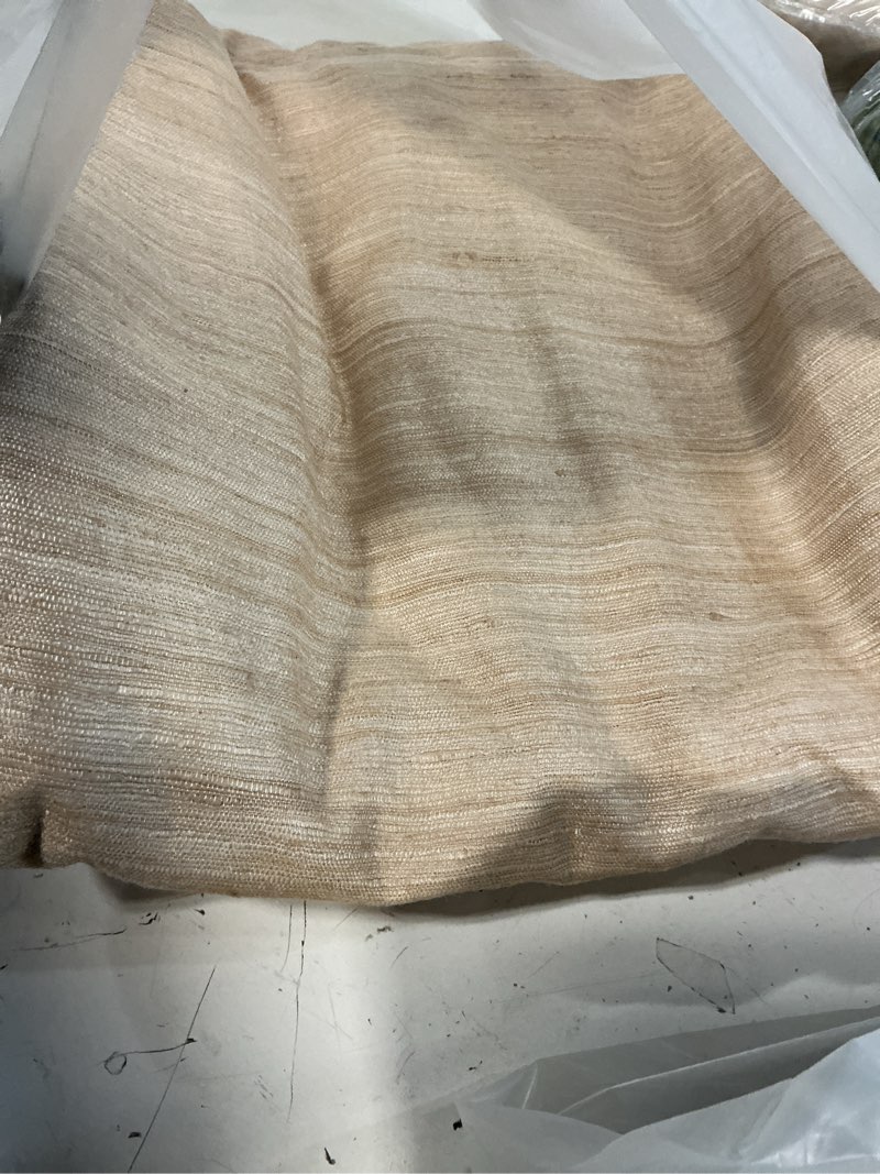 Condition photo showing Good Condition for quince raw silk curtain - single panel, 48x96, sand
