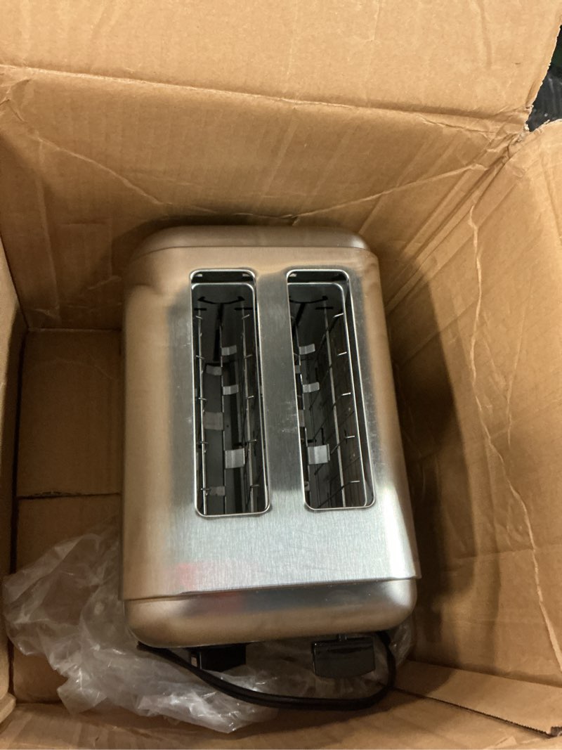 Condition photo showing As Is for Cuisinart CPT-160 Metal Classic 2-Slice Toaster, Brushed Stainless
