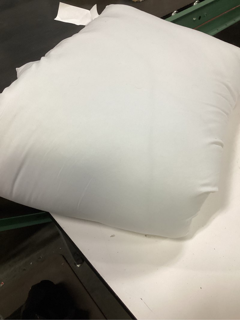 Condition photo showing As Is for downcool large body pillow insert- breathable full body pillow for side sleeper - soft long bed pillow for adults - 20 x 54 inch white insert only