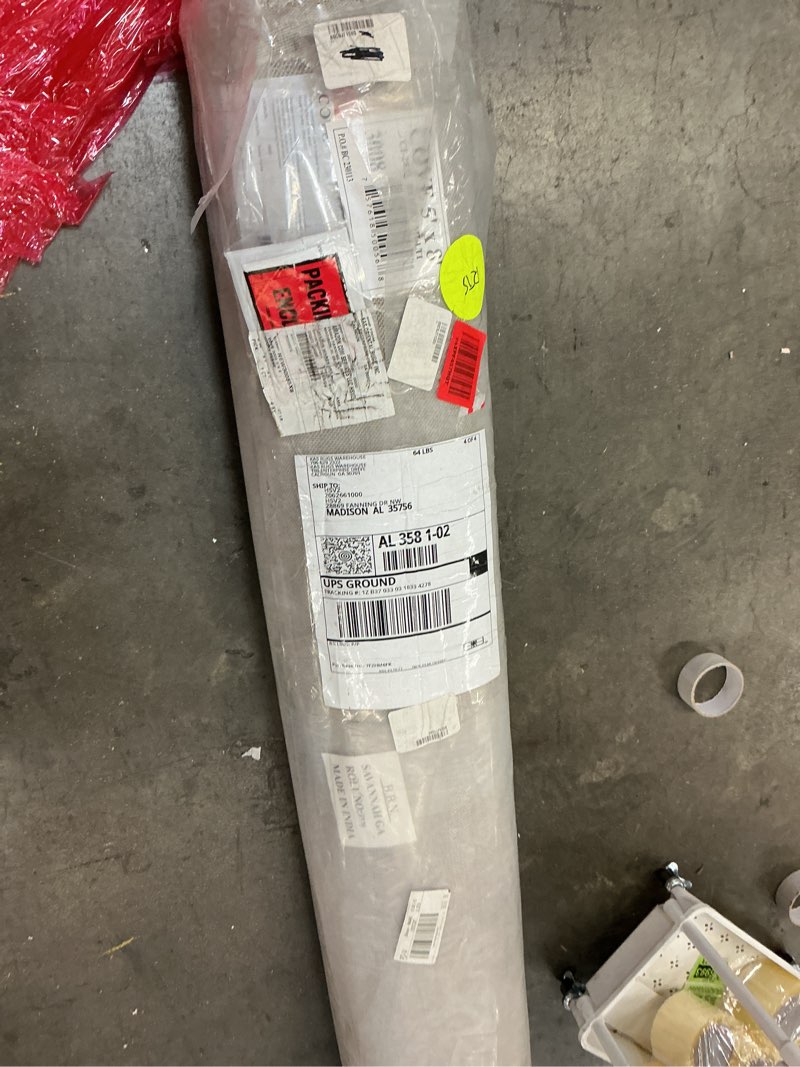 Condition photo showing New/Like New for New Home Rise Hand-Tufted Wool Transitional Leaf Area Rug - Light Sage 5' x 8' Light Sage 5' x 8' (Rectangular)