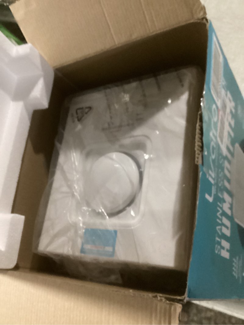 Condition photo showing New/Like New for stainless steel humidifier, 3l warm mist humidifier, easy clean with warm steam humidifier, healthy air mist humidifiers for bedroom living room, with sleep mode and auto-off setting 3lwhite